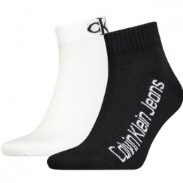 CalvinKlein2stuksQuarterLogoSocksActie