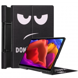 TabletHoesgeschiktvoorLenovoYogaTab132021-Tri-FoldBookCase-DontTouchMe
