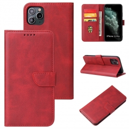 Case2go-HoesjegeschiktvooriPhone11ProMax-WalletBookCase-Ruimtevoor3pasjes-Rood