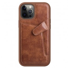 Nillkin-iPhone12ProMaxHoesje-AogeLeatherCaseSerie-BookCase-Bruin
