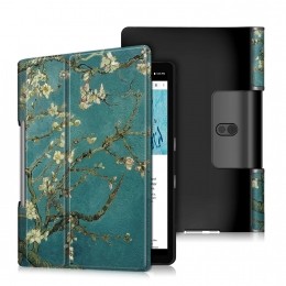 TabletHoesgeschiktvoorLenovoYogaSmartTab101-Tri-FoldBookCase-WitteBloesem
