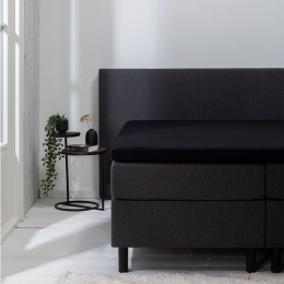 TopperHoeslaken-LunaStretch-2-PACK-140x200cm-Zwart-LunaBedding-Dekbed-Discounternl