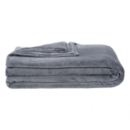 25korting-LeenBakker-PlaidNiekXXL-240x220Cm-Polyester-Grijs