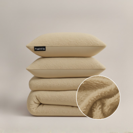 DekbedovertrekTeddy-BlushTaupe-Lits-Jumeaux240x220Cm-TaupeMicrovezelTeddy-Effen-FreshAndCo-Dekbed-Discounternl