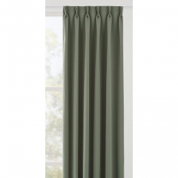 LeenBakker-GordijnstofMilanoSemiVerduisterend-Grijs-Polyester-Groen-B145Cm