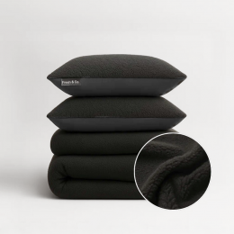 DekbedovertrekTeddy-Antraciet-Lits-Jumeaux240x220Cm-AntracietMicrovezelTeddy-Effen-FreshAndCo-Dekbed-Discounternl