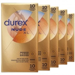 DurexNudeXLCondoomshuid-op-huidGevoelExtraDun60mmlatex