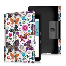 TabletHoesgeschiktvoorLenovoYogaSmartTab101-Tri-FoldBookCase-Vlinders