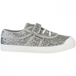 SneakersKawasakiGlitterKidsShoeWElasticK2025868889Silver