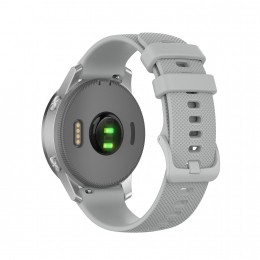 Case2go-SiliconenbandjegeschiktvoorGarminVenu2Vivoactive4GarminActive-Siliconen-22MM-Grijs
