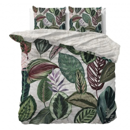 DekbedovertrekKatoen-Satijn-Adriana-Eenpersoons140x200Cm-MeerkleurigKatoen-satijn-Natuur-Manilla-Dekbed-Discounternl