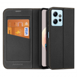 DuxDucis-TelefoonhoesjegeschiktvoorXiaomiRedmiNote124G-SkinX2Serie-BookCase-Zwart