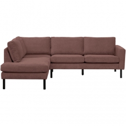 20korting-LeenBakker-HoekbankCollinLinks-Terra-Stof-Rood-195x247x81Cm