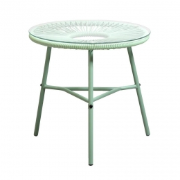 LeenBakker-BijzettafelFormentera-Licht-50x50Cm-Metaal-Groen