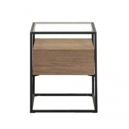 LeenBakker-BijzettafelMichel-43x43x45Cm-MDF-Bruin