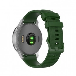 Case2go-SiliconenbandjegeschiktvoorGarminSmartwatchVenu2SVivomove3sVivoactive4sActiveS-18MM-DonkerGroen