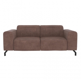 20korting-LeenBakker-BankOtis2-zits-Koffie-Microleer-Bruin-94x190x77Cm