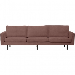 20korting-LeenBakker-BankCollin4-zits-Terra-Stof-Rood-88x280x88Cm