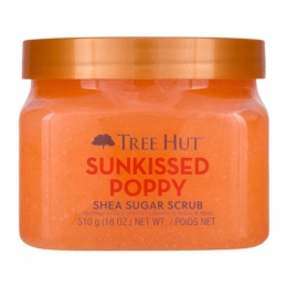 TreeHutSunkissedPoppySheaSugarBodyScrub510gram