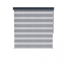 25korting-LeenBakker-FenstrDuoRolgordijnMarseilleLichtdoorlatend-Antraciet20707-Polyester-Grijs-120x10x10Cm