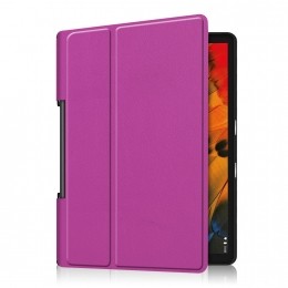 TabletHoesgeschiktvoorLenovoYogaSmartTab101-Tri-FoldBookCase-Paars