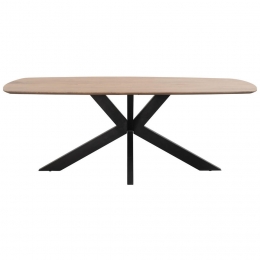 LeenBakker-EettafelTrevoraOvaal-230x100Cm-Mangohout-Bruin