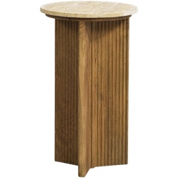 LeenBakker-BijzettafelJoshua-Naturel-35x35x58Cm-Mangohout-Beige