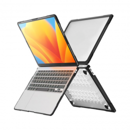Case2go-Laptoptas-HardcoverHoesvoorMacbookAir132018-Laptophoes-2020-LaptopSleeve-LaptopTas-360Bescherming-Transparant