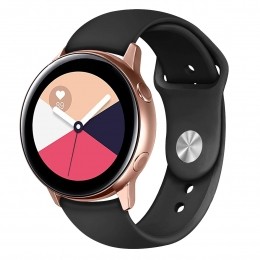Case2go-BandjegeschiktvoorSamsungS3ClassicS3Frontier-SiliconenHorlogeband-Smartwatchbandje-46mm-Zwart