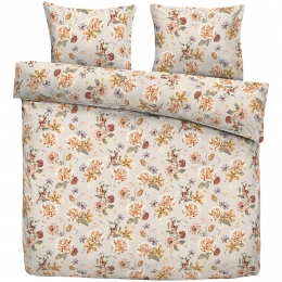 LeenBakker-DekbedovertrekAlora-Zandoker-240x200220Cm-Katoen-RozeBeige