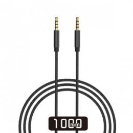 WIWU-35MMAUXkabel-AUXkabelauto-Nylon-1meter-Zwart