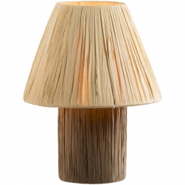 2eHalvePrijsOpOpLeenBakker-TafellampPaper-262x20x20Cm-Papier-Bruin