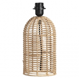 2eHalvePrijsOpOpLeenBakker-LampvoetGenesis-Naturel-15x32Cm-Rotan-Beige