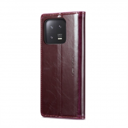 CaseMe-TelefoonhoesjegeschiktvoorXiaomi13Pro-FlipWalletCase-Rood