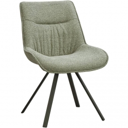 40korting-LeenBakker-EetkamerstoelGijs-Stof-Groen-56x65x84Cm