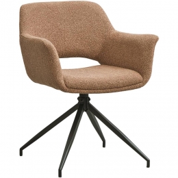 40korting-LeenBakker-EetkamerstoelBelle-Oud-Stof-Roze-62x60x83Cm