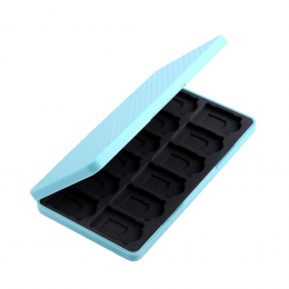 Case2go-NintendoSwitchGameCardhoes-NintendoSwitchcasemet24vakjes-Blauw