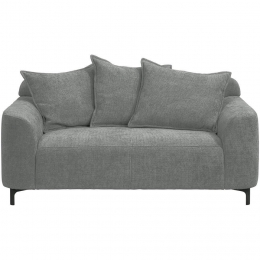 20korting-LeenBakker-BankElsa2-zits-Eden-Grijs-Stof-Wit-99x168x84Cm