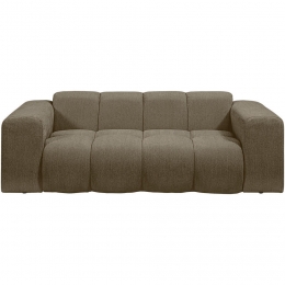 20korting-LeenBakker-BankBeau2-zits-Raven-Stof-Bruin-94x210x74Cm