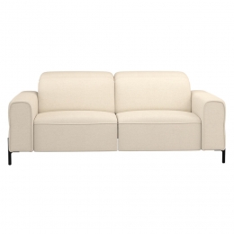 20korting-LeenBakker-BankDave3-zits-ElektrischVerstelbaar-Stof-Crme-105x198x79Cm