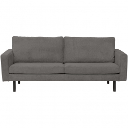 20korting-LeenBakker-BankCollin25-zits-Antraciet-Stof-Grijs-88x210x88Cm