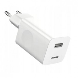 BaseusAdapter-UniverseleAdaptermet1xUSBPort-24W-GeschiktvoorSmartphonesTabletsEtc-Wit
