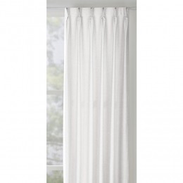 40korting-LeenBakker-GordijnstofLunoraLichtdoorlatend-PolyesterGerecycledKunststof-Wit-H300Cm