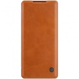 OnePlusNordN100Hoesje-QinLeatherCase-FlipCover-Bruin