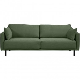 25korting-LeenBakker-BankSiem3-zits-RibFjord-Stof-Groen-94x208x83Cm