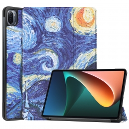 XiaomiMiPad55ProHoes-Tri-FoldBookCase-Sterrenhemel