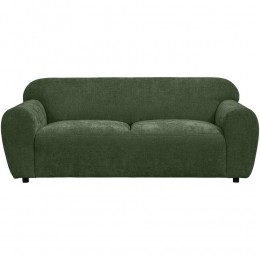 25korting-LeenBakker-BankBibi3-zits-Glory-Stof-Groen-88x203x76Cm