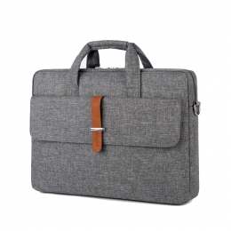 Case2go-Laptoptas156Inch-Schooltas-MetExtraVoorvak-MetVerstelbareSchouderband-Grijs