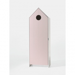 25korting-LeenBakker-VipackKledingkastCasimi1Deurs-1715x576x37Cm-MDF-Roze