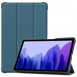 SamsungGalaxyTabA72020Hoes-BookCasemetTPUcover-DonkerGroen